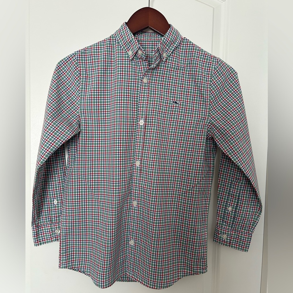 Boys Vineyard Vines Button Down Shirt Size S (8-10)